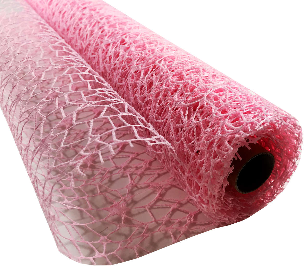 Siatka jest często stosowana przez kwiaciarnie do zdobienia bukietów, kompozycji kwiatowych oraz stroików. Floryści wykorzystują ją do robienia np kokard lub rozet podczas dekoracji sal weselnych, kościołów czy domów Państwa Młodych.