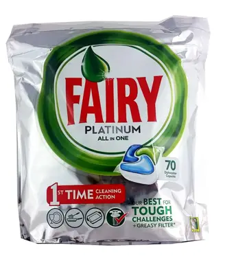 FAIRY Caps Platinum ALL IN Regular 115szt KAPSUŁKI DO ZMYWARKI NACZYŃ
