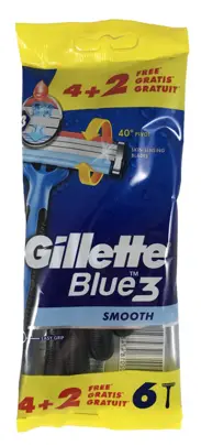GILLETTE BLUE 3 Maszynka do golenia 6szt