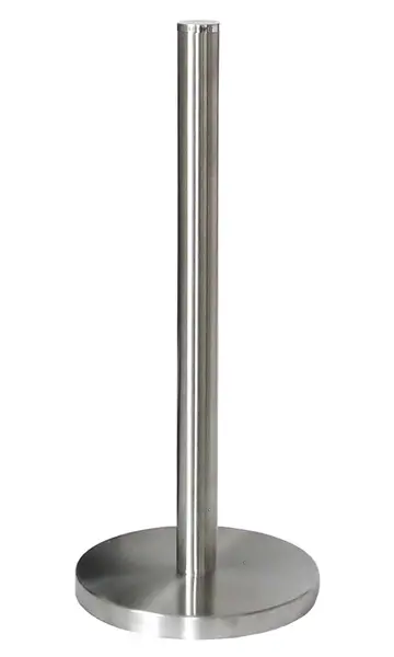 Stojak na ręcznik papierowy wykonany ze stali chromowanej. Solidny, masywny, wysokiej jakości produkt. Polceany do gospodarstw domowych, firm, branży hotelarskiej i gastronomicznej.
Dodatkowe informacje:

   *Średnica podstawy: 15cm
   *Wysokość: 31cm