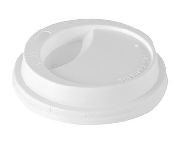 Pokrywka plastikowa biała 90mm do kubków 300-400ml