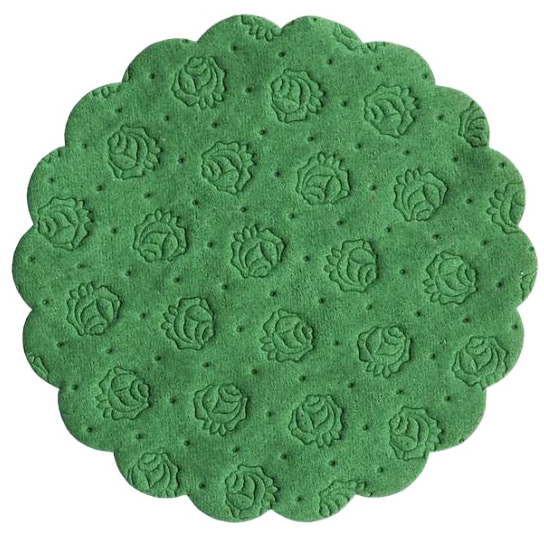 Serwetka pod filiżankę ZIELONA 500szt Srednica 9 cm.