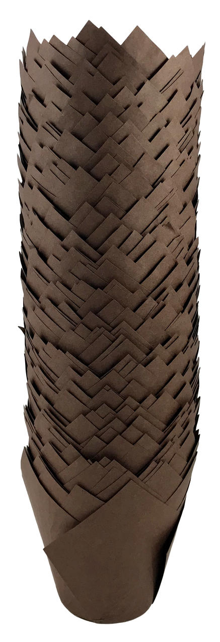 Papilotki tulipan brąz 160x50 mm, 100 sztuk, papierowe do pieczenia i ekspozycji wypieków.