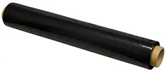 Stretch folia do owijania CZARNA 1,5kg folii 1,15kg + tuba 0,35kg