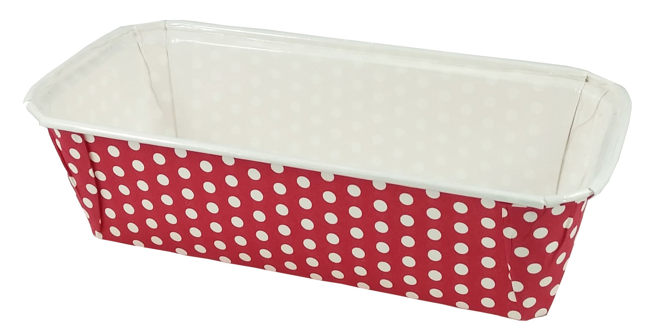 Foremka papierowa Plumpy do pieczenia czerwona w białe kropki, samonośna, 1 szt.