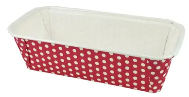 Foremka Papierowa PLUMPY 199/72/60 czerwona w białe kropki 1szt