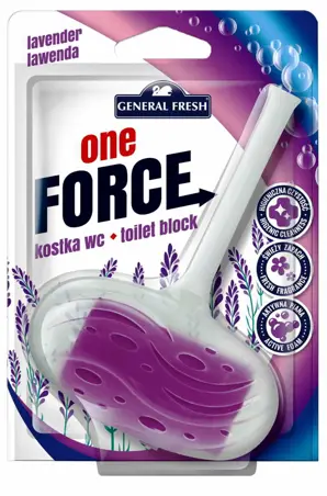 Kostka WC General Fresh ONE FORCE 40g LAWENDOWY Specjalnie dobrane składniki kostki czyszczącej do WC, myją muszlę klozetową oraz zapobiegają osadzaniu się kamienia. Ponadto przy każdorazowym spłukiwaniu tworzą odświeżającą i obfitą pianę.
*Waga: 40g
*Zapach: lawendowy
Działa drażniąc...