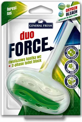 Kostka WC General Fresh  DUO FORCE 40g LEŚNY