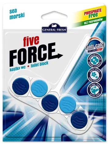 Kostka WC General Fresh  FIVE FORCE 50g MORSKI