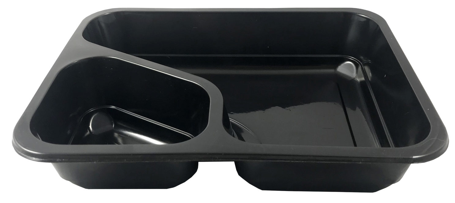 Pojemnik obiadowy do ZGRZEWU Miska 500ml CZARNY  fi 115mm  50 szt