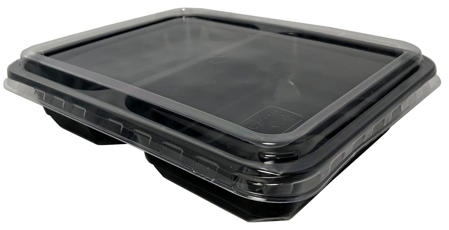Pojemnik obiadowy do ZGRZEWU Miska 500ml CZARNY  fi 115mm  50 szt