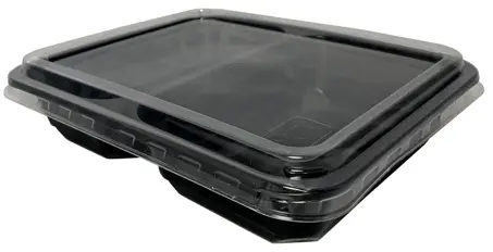 Pojemnik obiadowy do ZGRZEWU Miska 500ml CZARNY  fi 115mm  50 szt