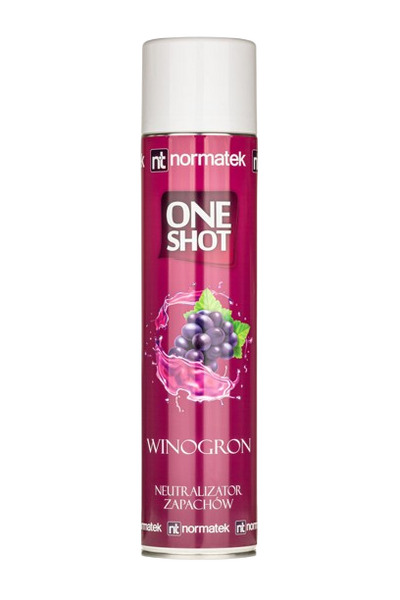 Odświeżacz Normatek ONE SHOT BLACK GRAPE 600ml neutralizator zapachów w sprayu
