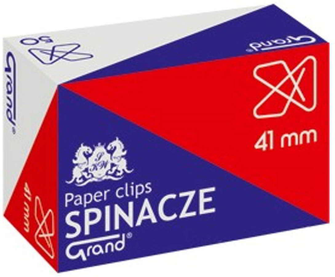 Spinacze biurowe krzyżowe Grand 41mm 50szt w opakowaniu kartonowym