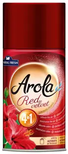 Odświeżanie i nawilżanie powietrza, pochłanianie i neutralizacja nieprzyjemnych zapachów, intensywny i przyjemny zapach. Długa żywotność produktu, nowoczesny i atrakcyjny design.

Pojemność: 250ml
Zapach: czerwony aksamit