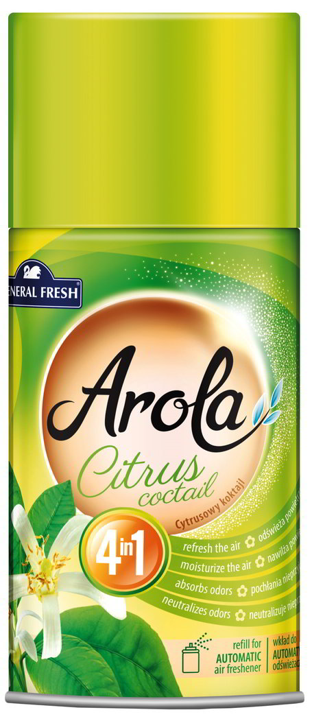 Odświeżacz General Fresh Arola wkład do automatu 250ml cytrusowy koktajl