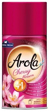 Odświeżanie i nawilżanie powietrza, pochłanianie i neutralizacja nieprzyjemnych zapachów, intensywny i przyjemny zapach. Długa żywotność produktu, nowoczesny i atrakcyjny design.

Pojemność: 250ml
Zapach: kwiat wiśni