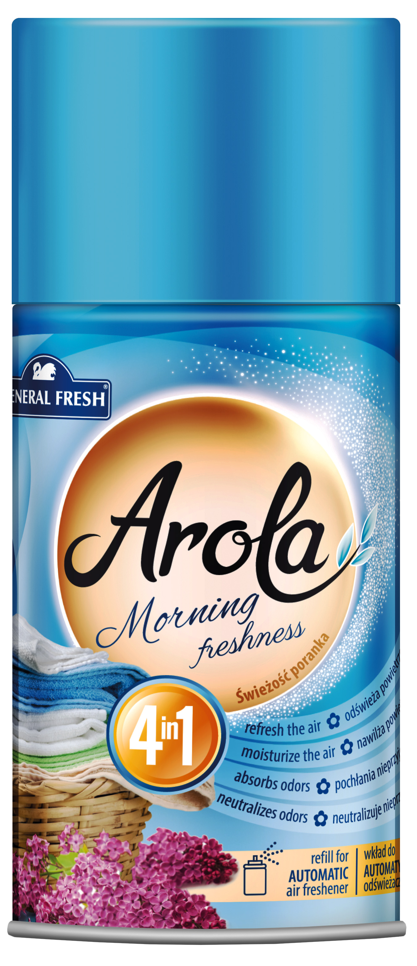 Wkład do automatu odświeżacza General Fresh Arola Morning Freshness 250ml, do rozpylacza powietrza