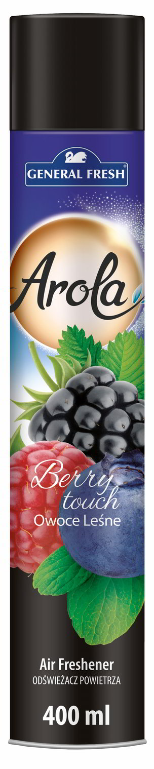 Odświeżacz General Fresh SPRAY 400ml OWOCE LEŚNE Odświeżacz General Fresh Arola 400ml spray owoce leśne Berry touch do pomieszczeń