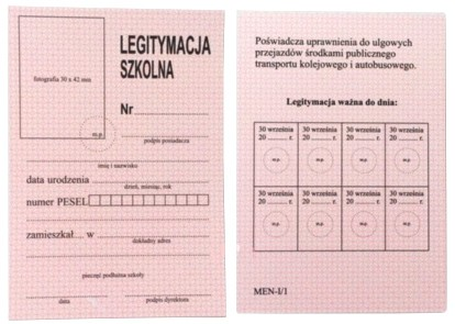 DR Legitymacja Szkolna dla uczniów Druki akcydensowe przeznaczone do wypełniania, wykorzystywane w czynnościach urzędowych, handlowych. Niezbędne w funkcjonowaniu firm, urzędów i innych jednostek zgodnie z obowiązującymi normami prawnymi.
