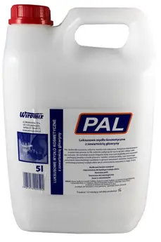 Mydło w płynie PAL Glicerynowe 5L BIAŁE kompozycja toaletowa