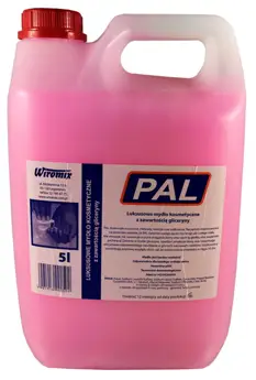 Mydło w płynie PAL Glicerynowe 5L RÓŻOWE poziomka