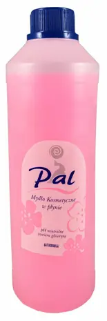 Mydło w płynie PAL Glicerynowe 1L RÓŻOWE poziomka