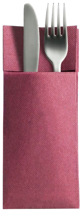 Wysokiej jakości, dwufunkcyjna serwetka - kieszonka na sztućce, po rozłożeniu serwetka gatronomiczna. Przeznaczona również do użytku domowego. Opakowanie zawiera: 50szt.


<!-- M4 P25 K40-->