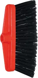 Szczotka miotła plast/pcv WYSOKA Szczotka miotła z oprawą plastikową czerwoną i włosiem PCV czarnym 9cm