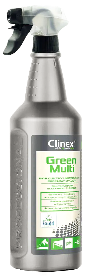 Clinex Green Multi uniwersalny preparat czyszczący 1L w metalowej butelce ze sprayem
