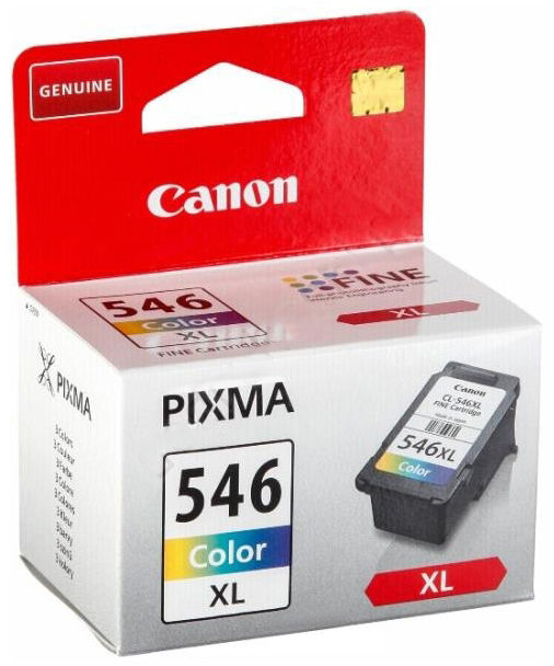 Tusz CANON PIXMA PG545 XL COL kolor ASARTO C546 CX Tusz CANON PIXMA 546 XL kolor do drukarki, pojemność 15ml, oryginalny wkład atramentowy