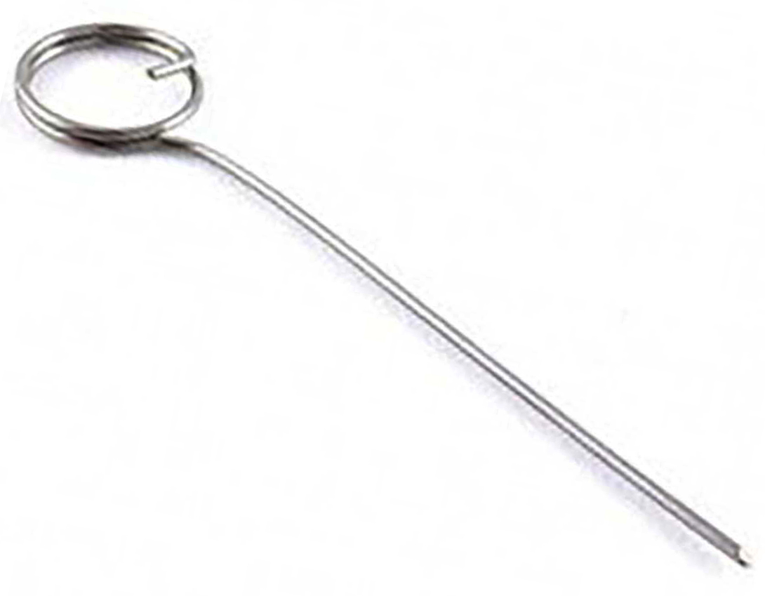 Szpilka cenowa, dopuszczona do kontaktu z żywnością, Długość: 70mm, średnica oczka: 19mm. Wykorzystywana w sklepach mięsnych.