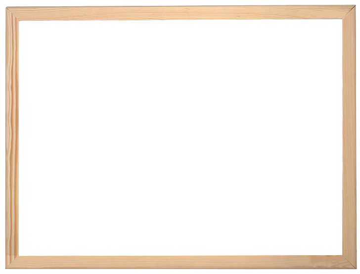 Magnetyczna tablica suchościeralna w drewnianej, lakierowanej ramie. Wymiary: 60/90 cm.

