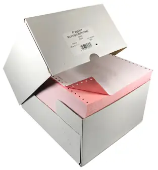 Papier komputerowy 1+1 (600) O/K BIAŁY 49g/m2 + 51g/m2