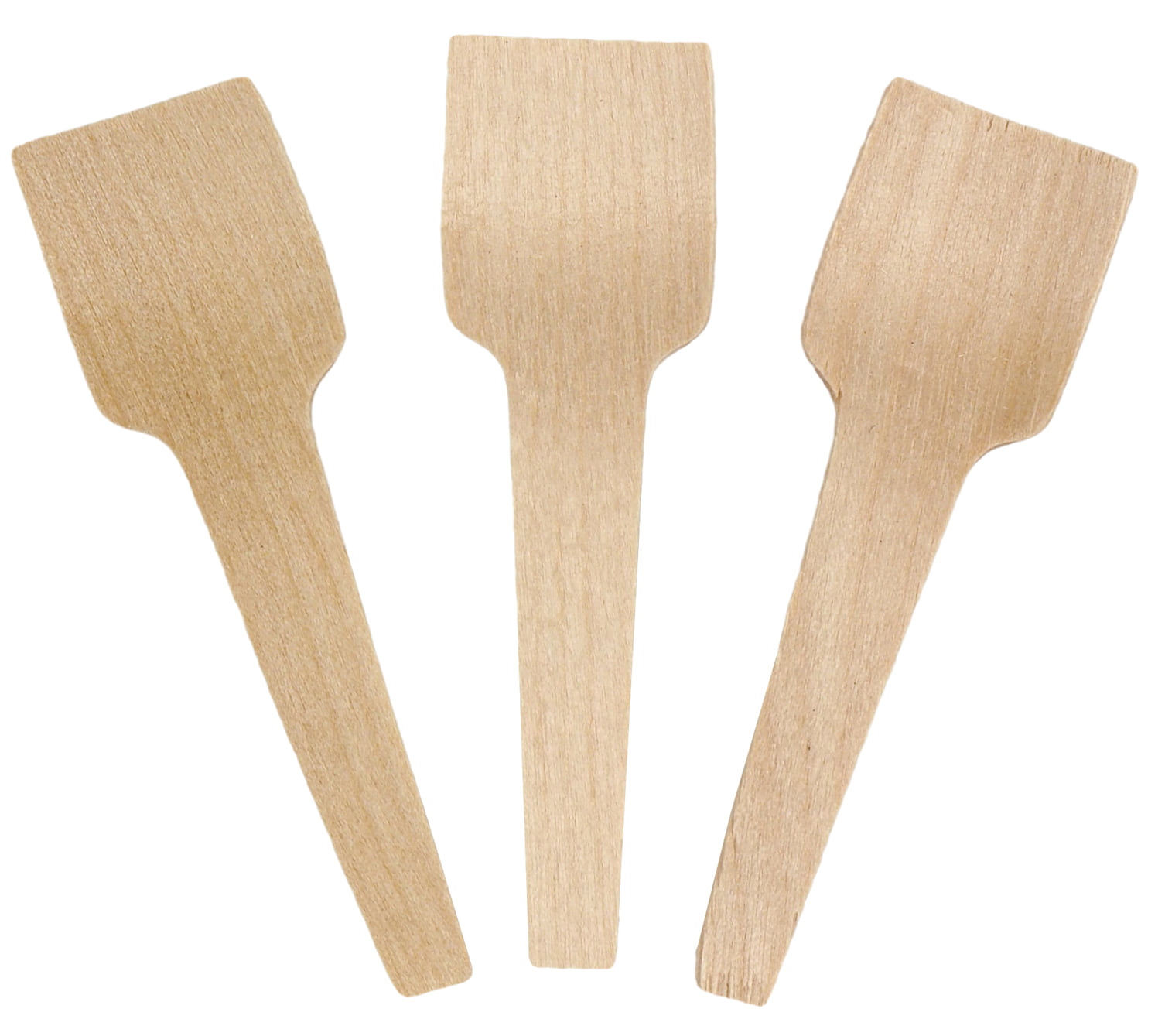 Drewniane łopatki do lodów, wykonane z lekkiego drewna, niebielone. Są biodegradowalne, nadają się do kompostowania. Łyżeczka - łopatka jest bezpieczna w użyciu: wygładzona, bez nierówności i zadrapań.

     *Długość: 7cm
     *Opakowanie: 500szt