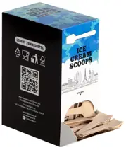 Łopatki do lodów drewniane 7cm, naturalne drewno, opakowanie 500 sztuk w pudełku