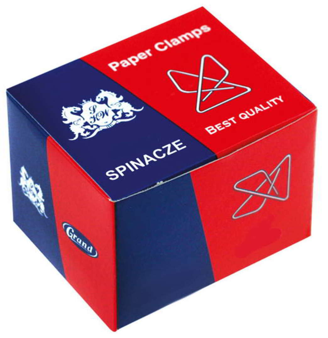 Spinacze biurowe krzyżowe, 1; 70mm. 12 szt w opakowaniu.