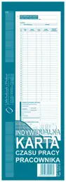 DR Indyw.Karta Czasu pracy pracow.531-0 Druki akcydensowe przeznaczone do wypełniania, wykorzystywane w czynnościach urzędowych, handlowych. Niezbędne w funkcjonowaniu firm, urzędów i innych jednostek zgodnie z obowiązującymi normami prawnymi.