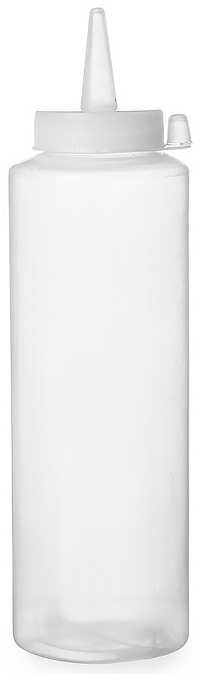 Butelka do sosów 700ml przezroczysta HENDI Kitchen Line Butelka do sosów 700ml HENDI Kitchen Line przezroczysta z dozownikiem