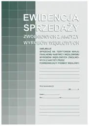 DR Ewid.sprzed.zwol.z akcyzy wyr.węglowyTyp 305-1