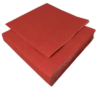 Serwetki koktajlowe 3-warstwowe 25x25cm czerwone, opakowanie 20 sztuk