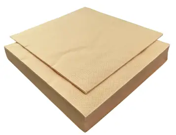 Serwetka kolorowa 3-warstwowa 33x33cm kremowa, opakowanie 20 sztuk