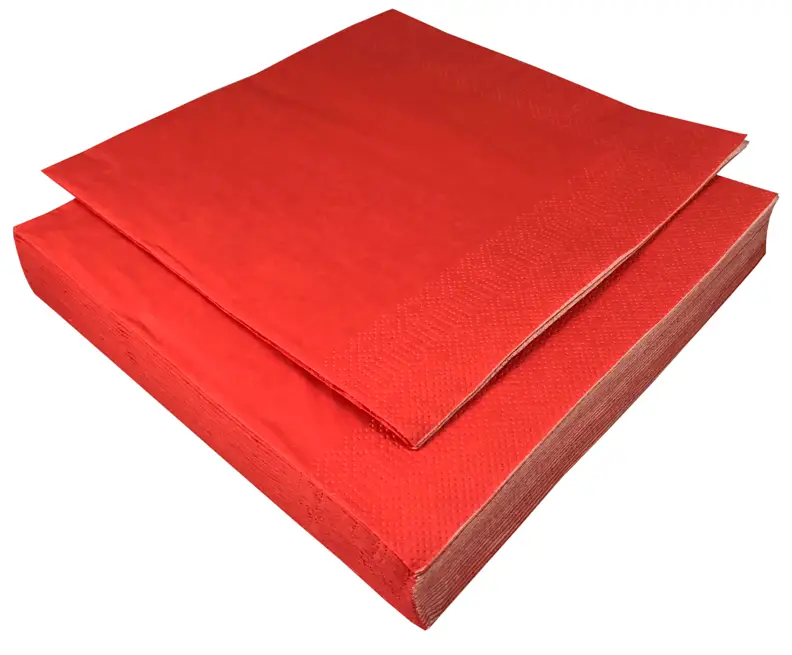 Serwetka kolorowa  33/33  3warst.  20szt Czerwony