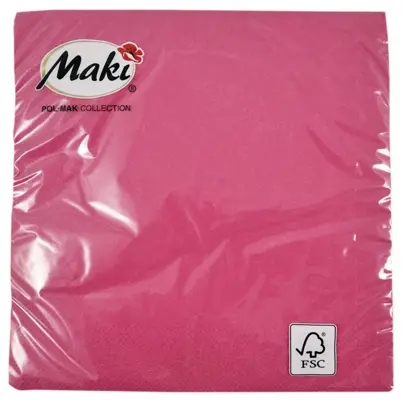 Serwetka kolorowa  33/33  3warst.  20szt Fuksja