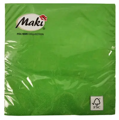 3-warstwowe, serwetki składane, to doskonały sposób na dekorację stołu. Dostepne w szerokiej gamie kolorów. Wymiary: 33x33 cm, opakowanie zawiera: 20 szt.

<!-- M10  P48 K250-->