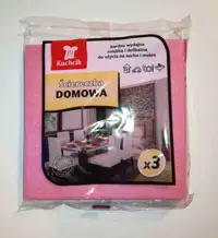 Ścierka domowa Kuchcik 3 szt Domowa ścierka uniwersalna do użycia na mokro i sucho. Nadaje się do wycierania kurzu i innego brudu z różnych powierzchni. Cechy ściereczki:
*Czyści szybko i skutecznie
*Jest miękka i delikatna
*łatwa do spłukiwania
*Wyjątkow...