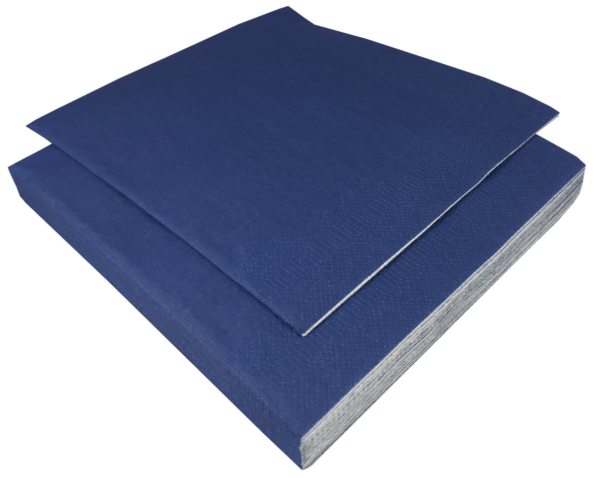 Serwetka kolorowa 33/33 3warst. 20szt Granatowy WARM NAVY Serwetka kolorowa 33x33 cm 3-warstwowa granatowa 20 sztuk