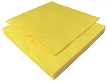 Serwetka kolorowa żółta 33x33 cm, 3-warstwowa, opakowanie 20 sztuk