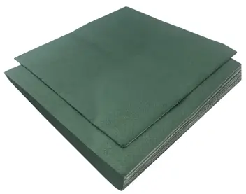 Serwetka kolorowa  33/33  3warst.  20szt Ciemno zielony\ butelkowy