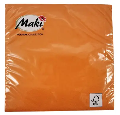 3-warstwowe, serwetki składane, to doskonały sposób na dekorację stołu. Dostepne w szerokiej gamie kolorów. Wymiary: 33x33 cm, opakowanie zawiera: 20 szt.

<!-- M10  P48 K250-->